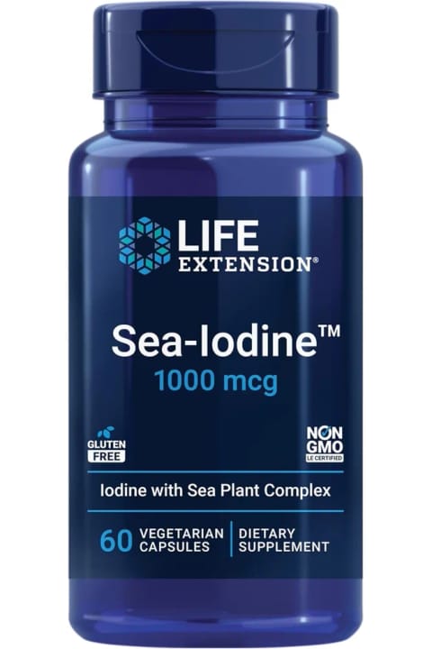 Life Extension Sea-Iodine 1,000 mcg، 60 کپسول گیاهی ساخت آمریکا