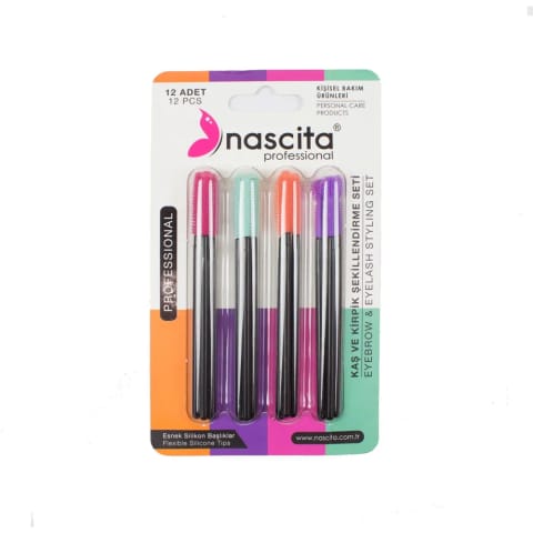 ست براش حالتدهنده ابرو و مژه Nascita مدل 12 عددی NASEYEFR0003