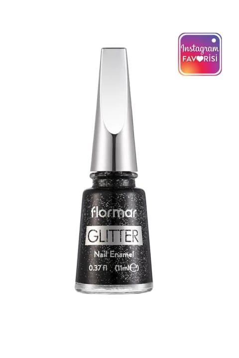 لاک براق فلورمار - Glitter Nail Enamel L20 Purple Glare