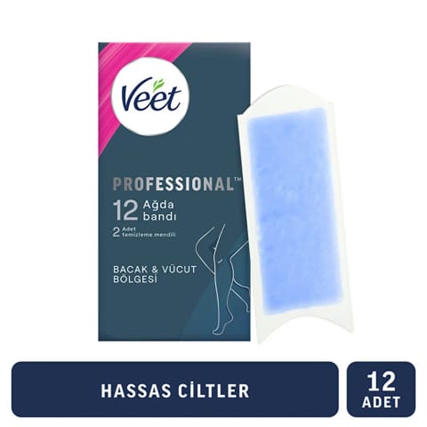 ویت نوار اپیلاسیون حرفه‌ای ویژه پوست حساس ۱۲ عددی