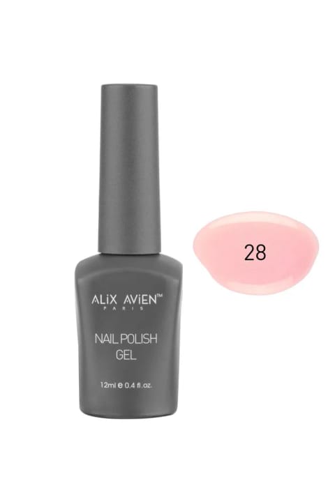 Alix Avien UV ماندگار درخشان صورتی روشن ژل پولیش 28 - 12 میلیلیتر