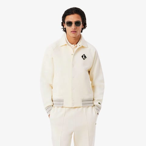 کاپشن مردانه کرم Lacoste مدل Classic Fit