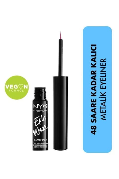 خط چشم NYX Professional Makeup - Epic Wear Metallic Liquid Liner فوشیا متالیک