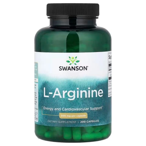Swanson L-Arginine Nitric Oxide 500 mg 200 کپسول