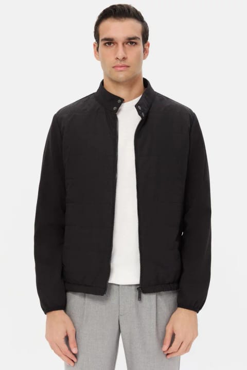 Twn کت بلند Slim Fit مشکی ساده