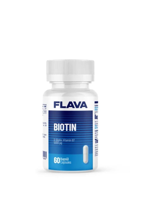 FLAVA Biotin 5000mcg - 60 کپسول