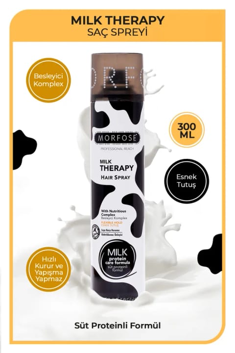 مورفوز Milk Therapy اسپری مو 300 میلی‌لیتر - اسپری حالت‌دهنده و مراقبت از مو