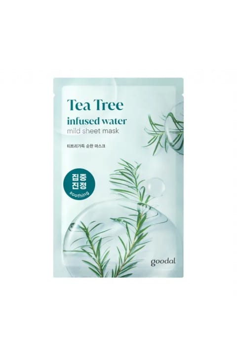 ماسک ورقهای ضد سبوم گودال با عصاره درخت چای GOODAL Tea Tree Infused Water Mild Sheet Mask