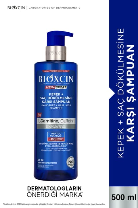شامپو ضد ریزش مو و ضد شوره Bioxcin 500ml