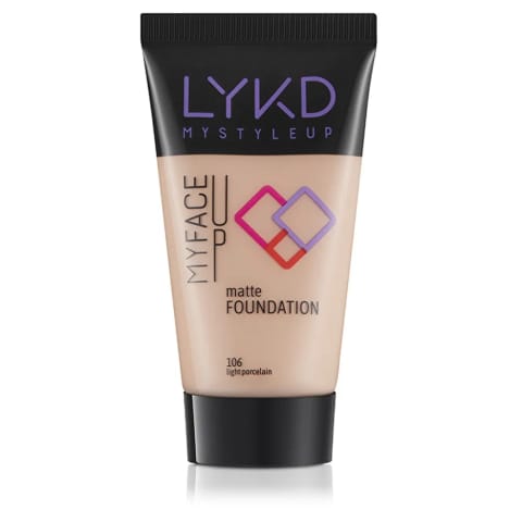 LYKD کرم پودر مات 106 لایت پورسلین