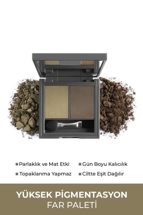 Alix Avien دو سایه چشم Duo Eyeshadow 203 Pearly Sage & Khaki 3 گرم