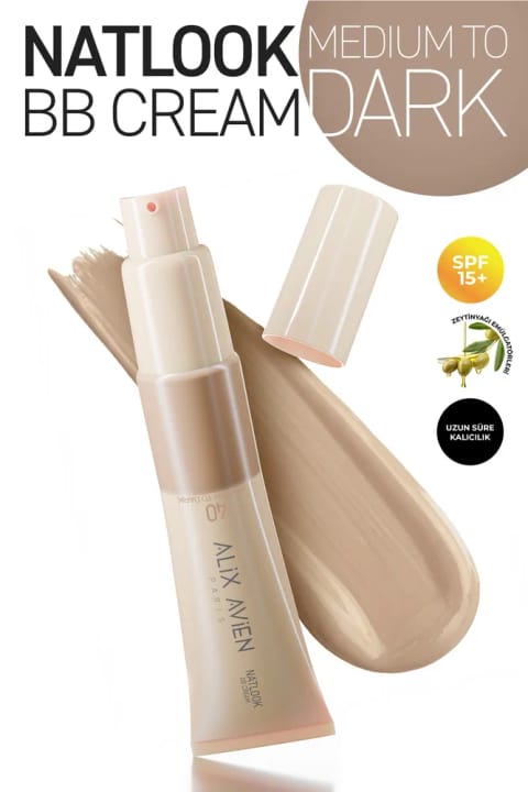 Alix Avien BB کرم SPF15 آبرسان با درخشش طبیعی - Natlook — 40 Medium Dark
