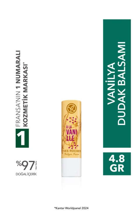 Yves Rocher بالم لب مرطوب و مغذی وانیلی - 4.8 گرم