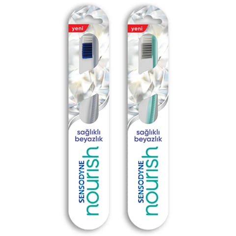 Sensodyne Nourish مسواک نرم سفیدی سلامت (طرح‌های متنوع)