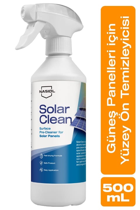 Nasiol SolarClean پیش‌تمیزکننده سطح پنل‌های خورشیدی - ۵۰۰ میلی‌لیتر