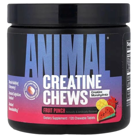 قرص‌های جویدنی کراتین Animal ۱۲۰ عددی - Fruit Punch