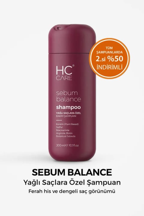 HC Care Sebum Balance شامپوی پاککننده موی چرب
