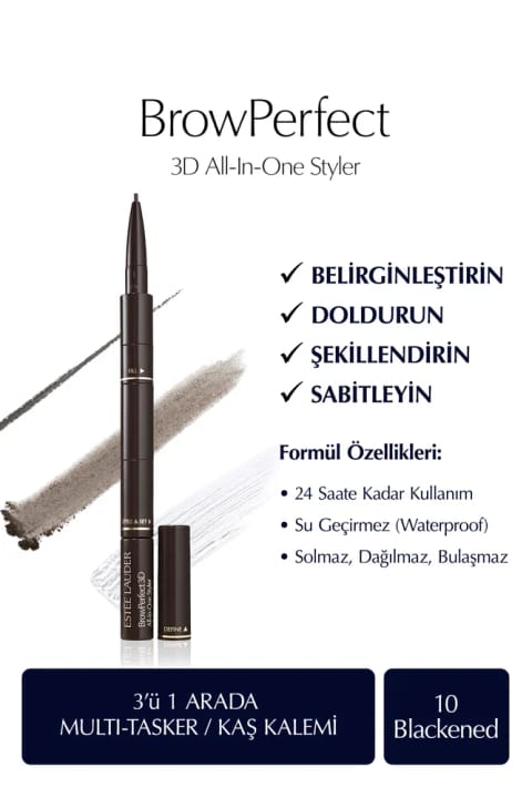 مداد ابرو Estee Lauder مدل BrowPerfect 3D All-In-One Styler Multi-Tasker شماره 10 Bl...