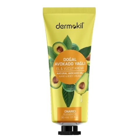 Dermokil کرم دست طبیعی با روغن آووکادو ۳۰ میلیلیتر