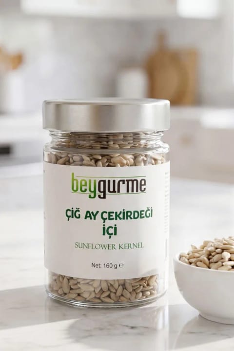BEYORGANİK مغز تخمه آفتابگردان خام 160 گرم