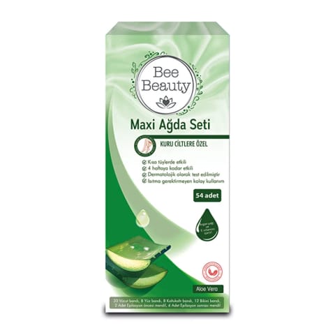ست موم‌گذاری Maxi بی‌بوتی آلوئه‌ورا ۵۴تایی