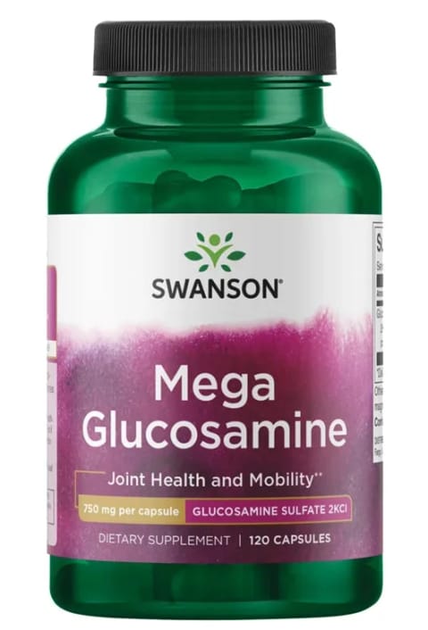 Swanson Mega Glucosamine Glukozamin 750 mg 120 کپسول