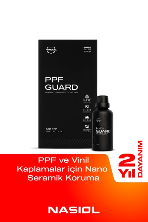 پوشش نانو سرامیک Nasiol PPFGuard برای فیلم محافظ رنگ خودرو - ۲ ساله - محافظ PPF