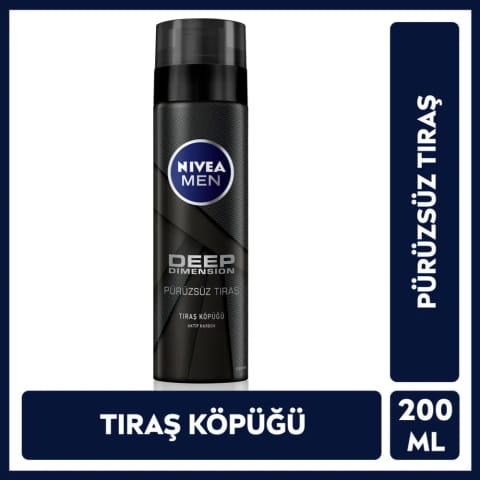 Nivea Men Deep Dimension فوم اصلاح مردانه ۲۰۰ میلیلیتر
