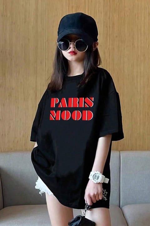 تیشرت پنبهای چاپ Paris Mood کودک uyguntarz