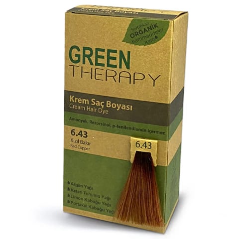 Green Therapy کرم رنگ مو 6.43 قرمز مسی