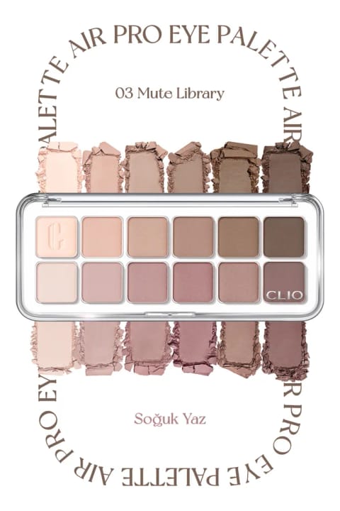 پالت سایه چشم CLIO Pro Eye Palette — 03 Mute Library