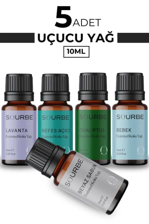 SOURBE اسانس معطر اسطوخودوس، خنککننده، اکالیپتوس، بچه، صابون سفید