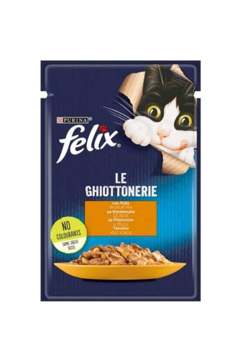 FELIX Pouche غذای مرغی گربه بالغ