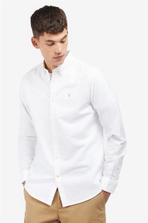 پیراهن مردانه Barbour مدل Oxtown Tailored رنگ WH11 سفید