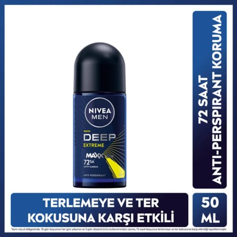 Nivea Men رولآن دئودورانت Deep Extreme 50 میلیلیتر