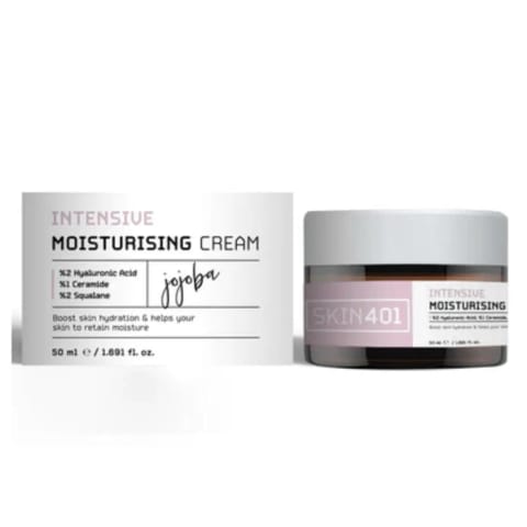 Skin401 کرم مراقبت ترمیم‌کننده و تقویت‌کننده سد پوستی با رطوبت‌رسانی intense 50 ml