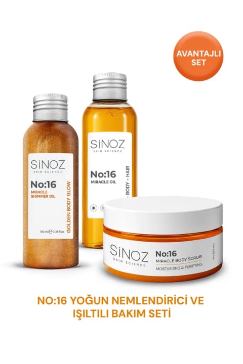 ست مراقبت آبرسان قوی و درخشان SİNOZ شماره ۱۶