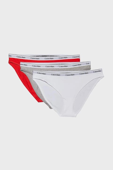 ست ۳ عددی شورت بیکینی زنانه Calvin Klein مدل 000QD5207E-W9F