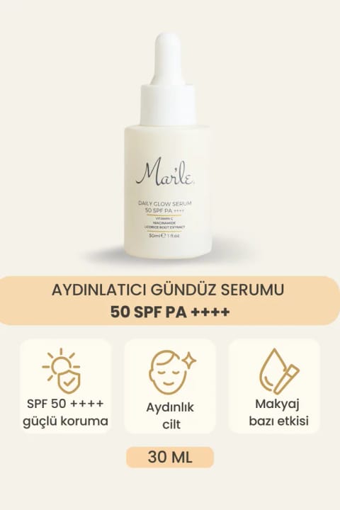 MAR'LE روشن‌کننده ویتامین C سرم روزانه 50 SPF PA