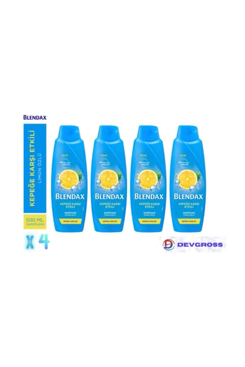 Blendax شامپو ضد شوره با عصاره لیمو 4×500 میلیلیتر