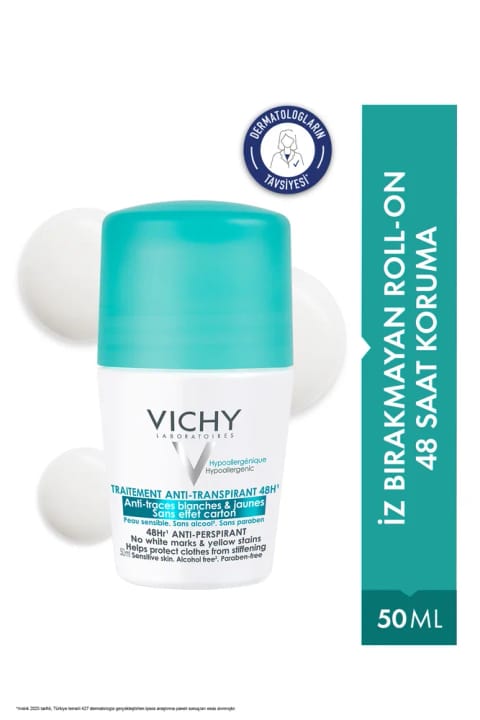 Vichy Anti-Transpirant ضد تعریق بدون اثر ۴۸ ساعته رولآن ۵۰ میلیلیتر