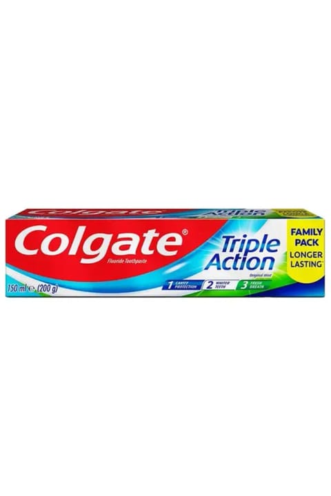 خمیردندان Colgate سهاثره ۱۵۰ میلیلیتری سفیدکننده حاوی Fluoride