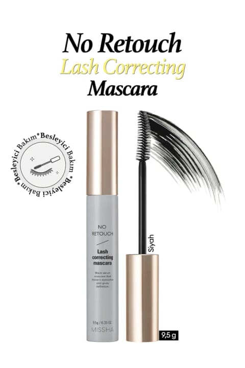 Missha ریمل مشکی مراقبتکننده تغذیهای مژه No Retouch Lash Correct