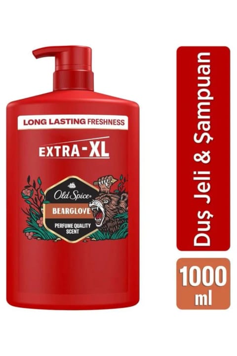 Old Spice Bearglove شامپو و ژل دوش 3 در 1 مردانه 1000 میلی‌لیتر XXL