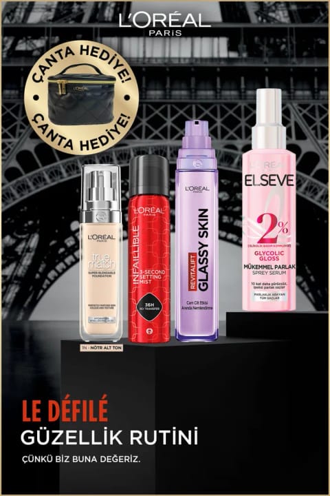 ست ویژه L'Oreal Paris Le Défilé - روتین زیبایی Serenay Sarıkaya