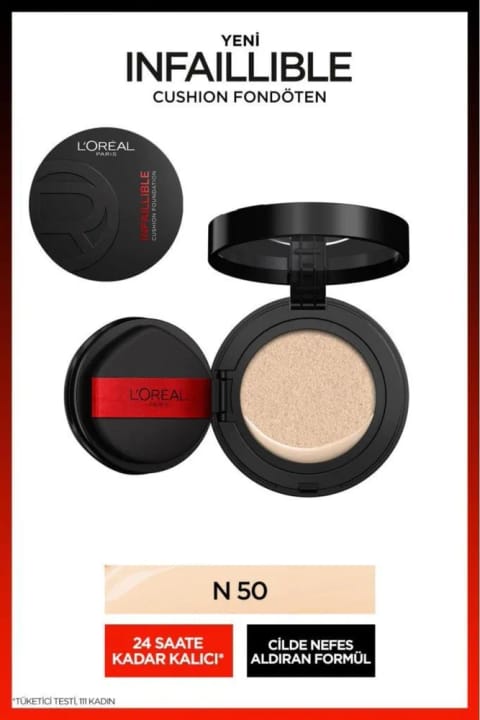 L'Oreal Paris Infaillible Freshwear Cushion کرم پودر - N 50