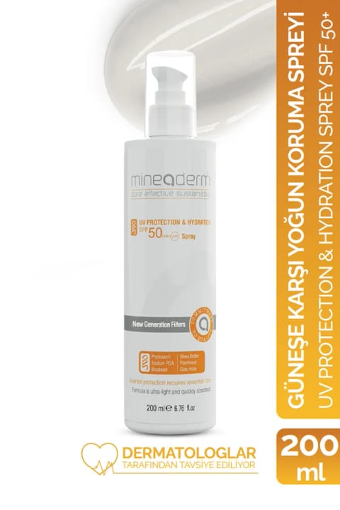mineaderm اسپری محافظت شدید در برابر آفتاب SPF 50+/UV Protection & Hydration ...