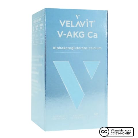 Velavit V-AKG Ca - آلفا-کتوگلوتارات (AKG) 60 کپسول