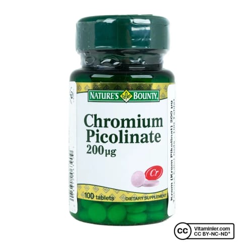 Nature's Bounty Chromium Picolinate 200 mcg 100 قرص