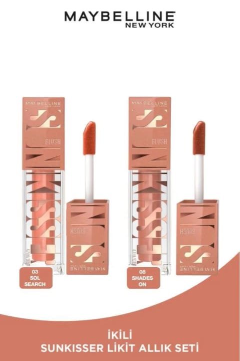 Maybelline New York Sunkisser براق مایع رژگونه - 03 Sol Search & 08 Shades...